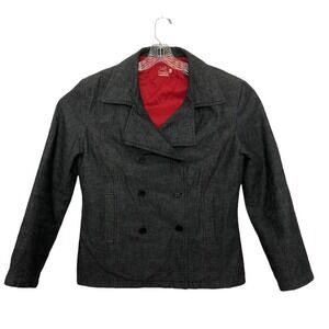 Lola Espeleta Women Blazer Size 3 Double Breasted Long Sleeve  Notched Collar